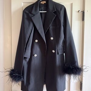 Shop 17 Blazer with feathers